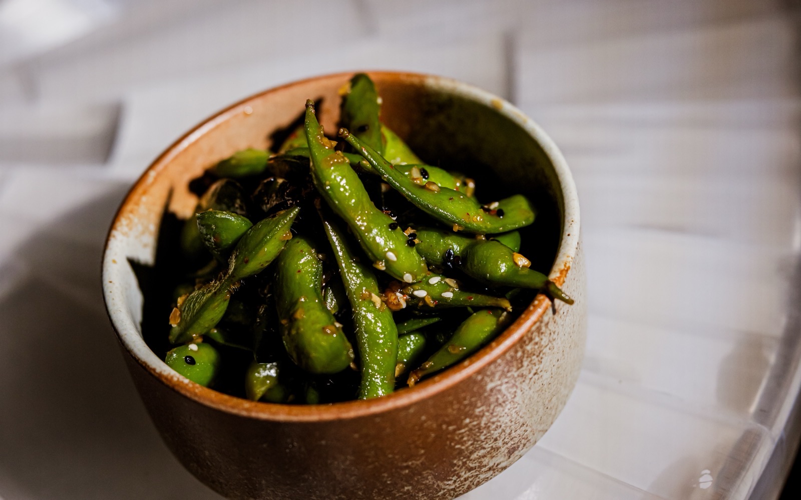 Hawaiian style cold edamame